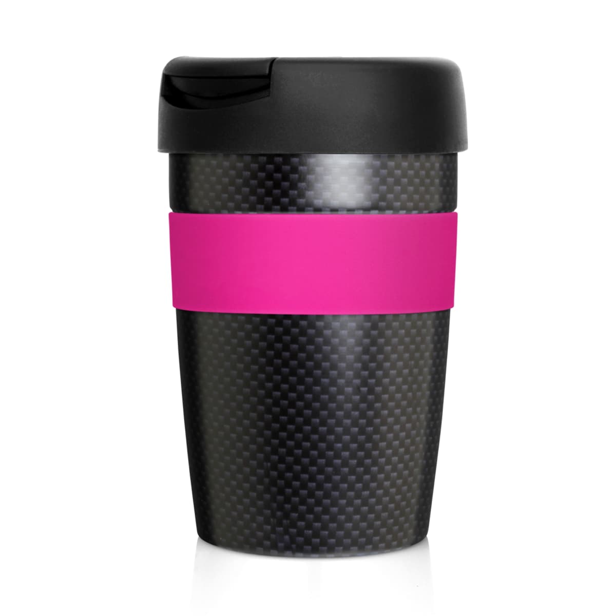 Eco Coffee Cup Stainless Double Wall Cup2Go Carbon Fibre 375ml