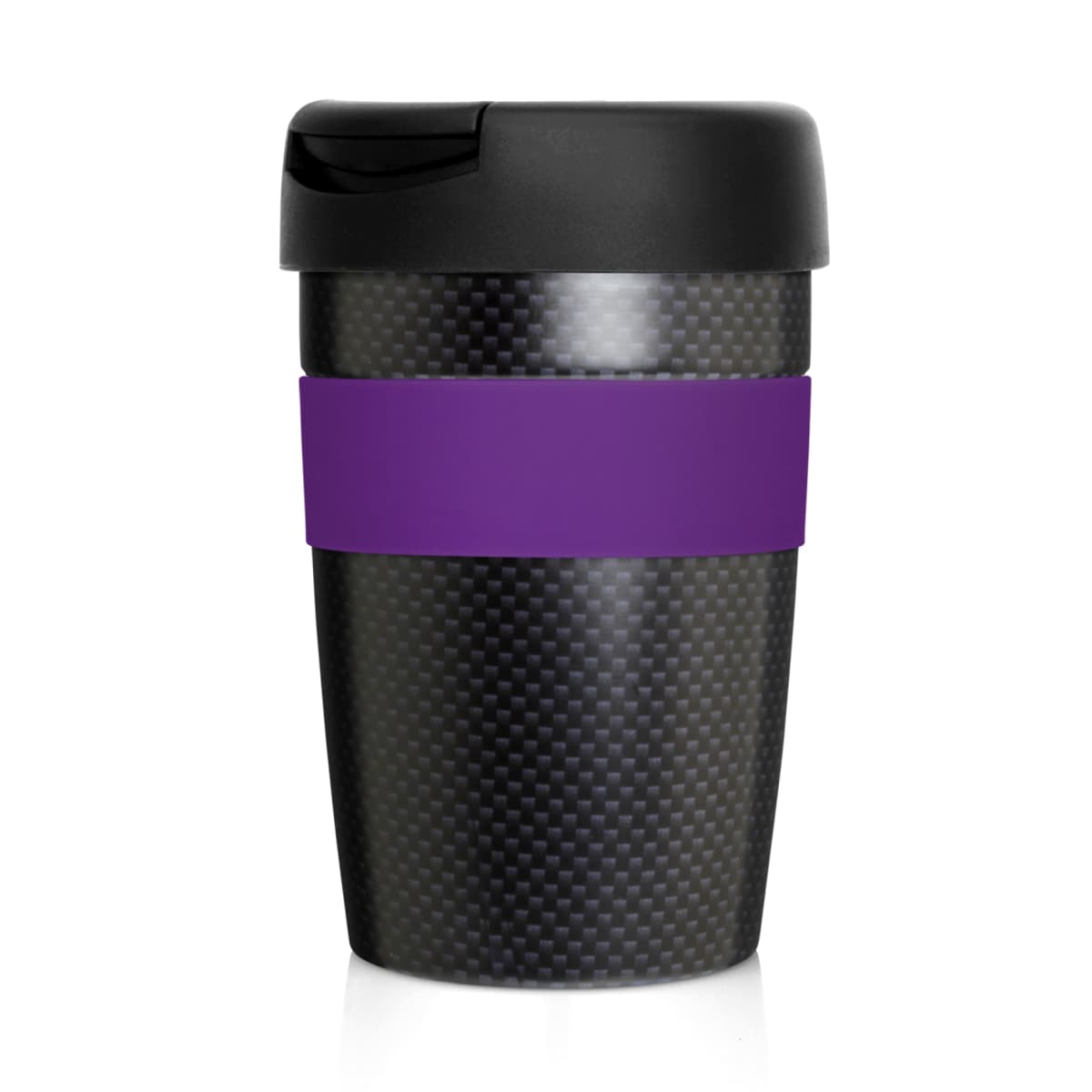 Eco Coffee Cup Stainless Double Wall Cup2Go Carbon Fibre 375ml