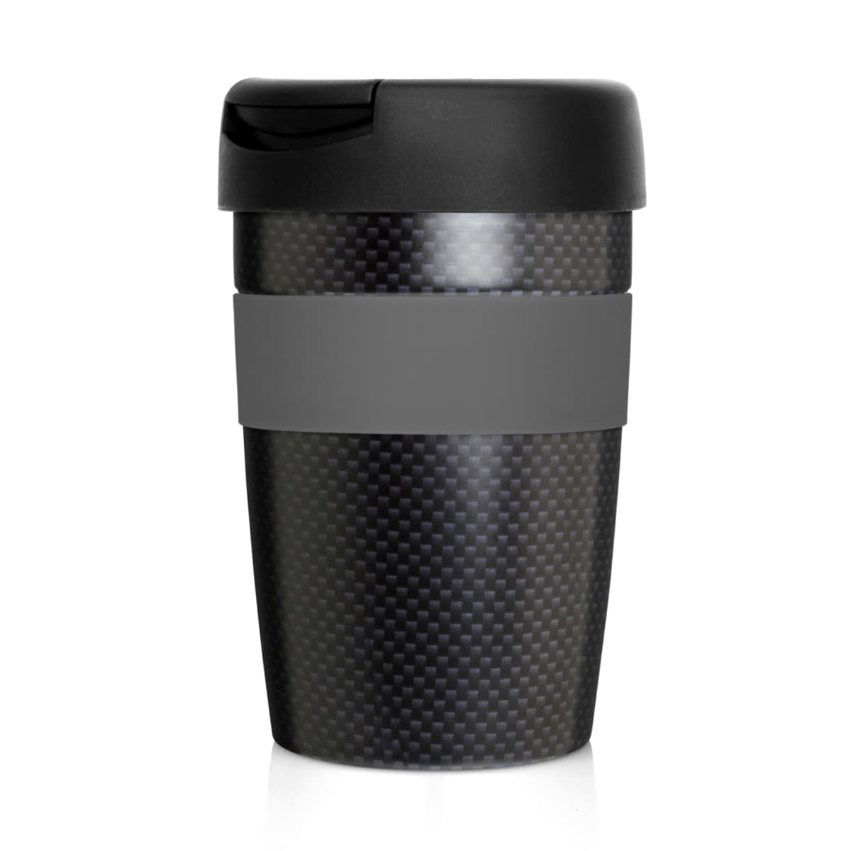 Eco Coffee Cup Stainless Double Wall Cup2Go Carbon Fibre 375ml