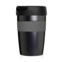 Eco Coffee Cup Stainless Double Wall Cup2Go Carbon Fibre 375ml