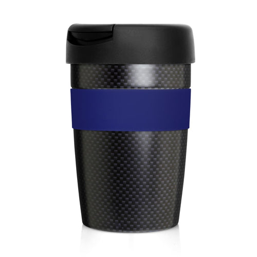 Eco Coffee Cup Stainless Double Wall Cup2Go Carbon Fibre 375ml