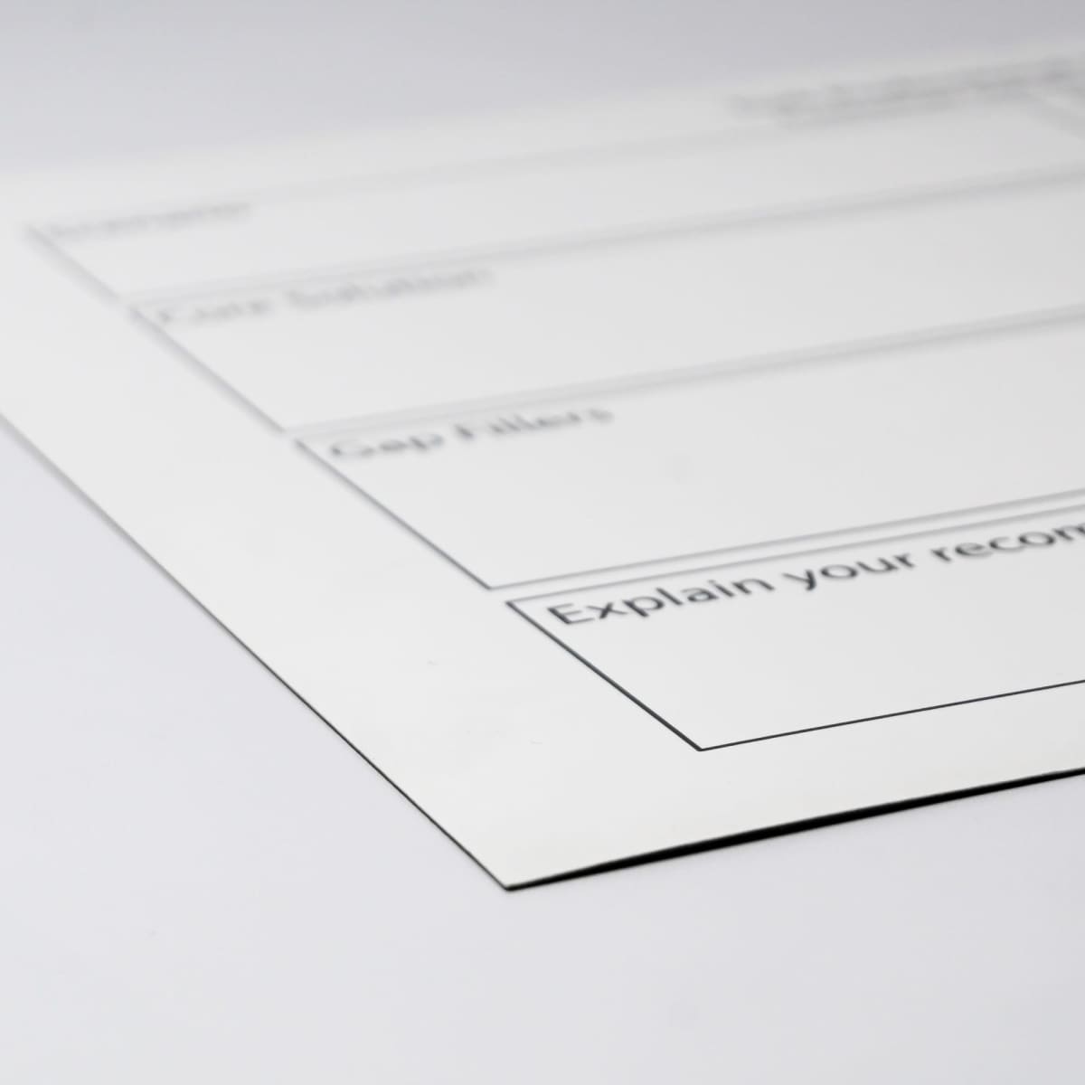 Magnetic Whiteboard (297mm x 420mm)