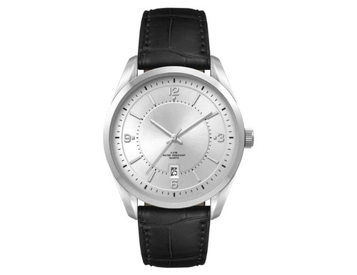 Mens Casual Dress Watch, Leather Strap