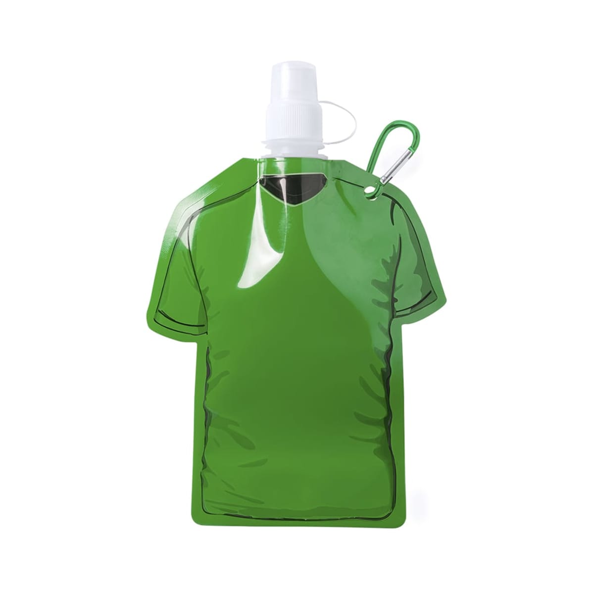 Drink bottle 470ml foldable PE material T Shirt design