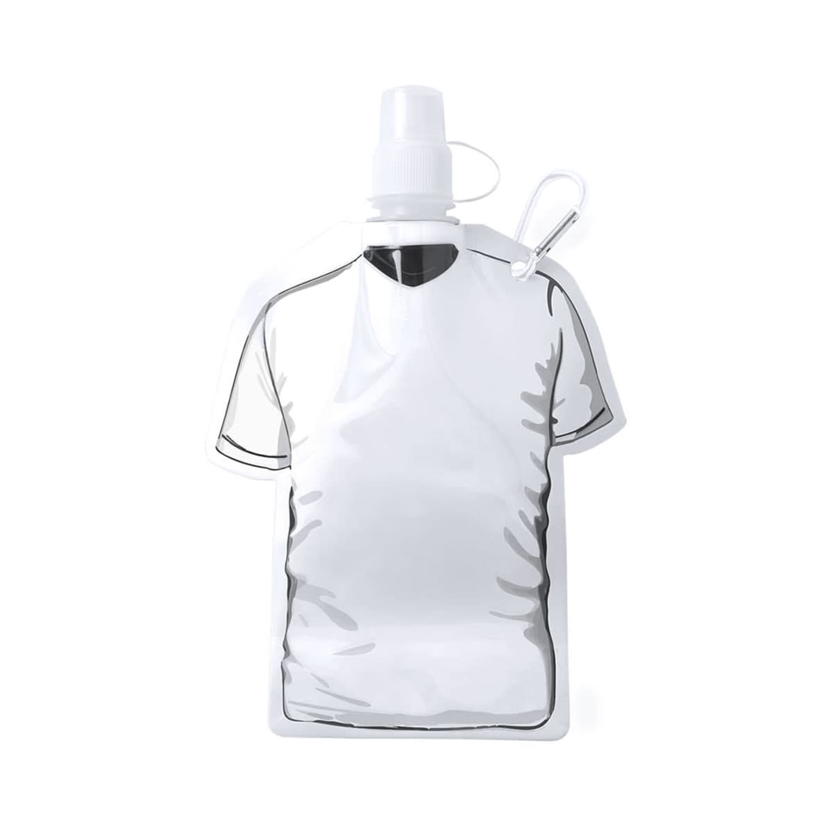 Drink bottle 470ml foldable PE material T Shirt design