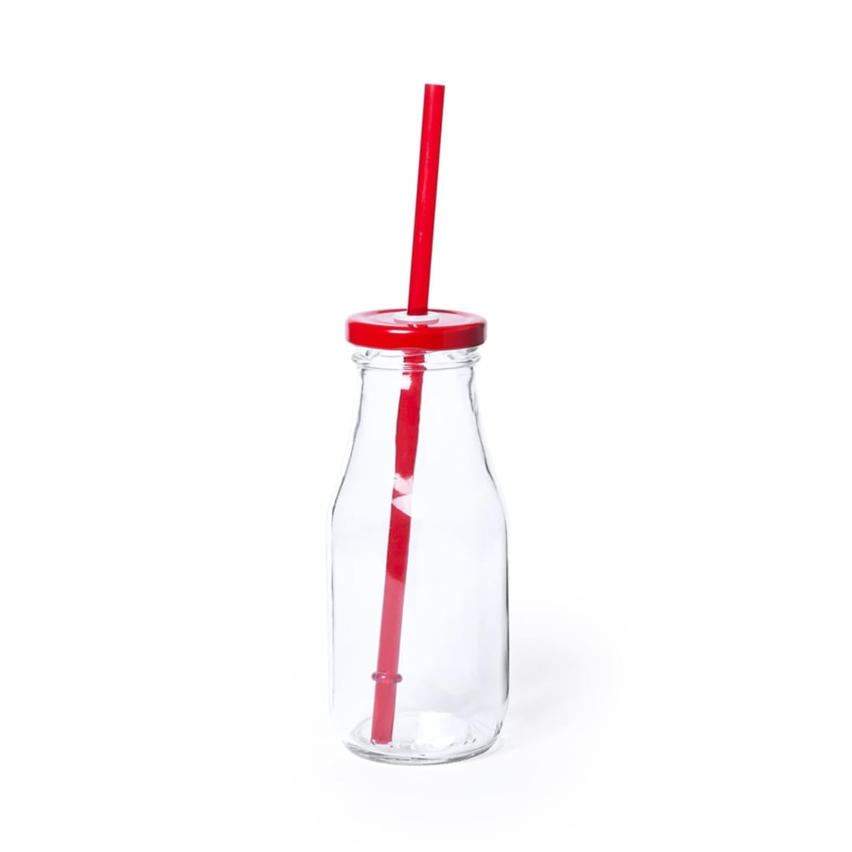 Jar glass with straw 320ml