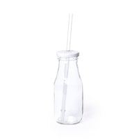 Jar glass with straw 320ml