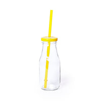 Jar glass with straw 320ml