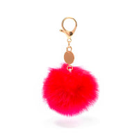 Keyring pom pom fluffy balls