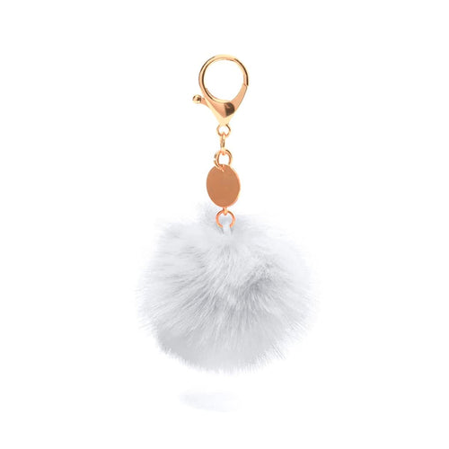 Keyring pom pom fluffy balls