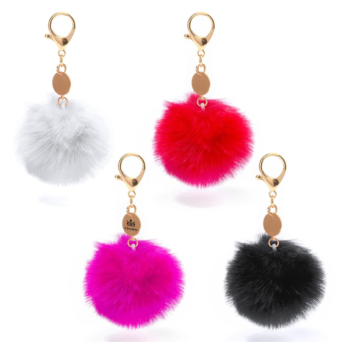 Keyring pom pom fluffy balls