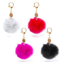 Keyring pom pom fluffy balls