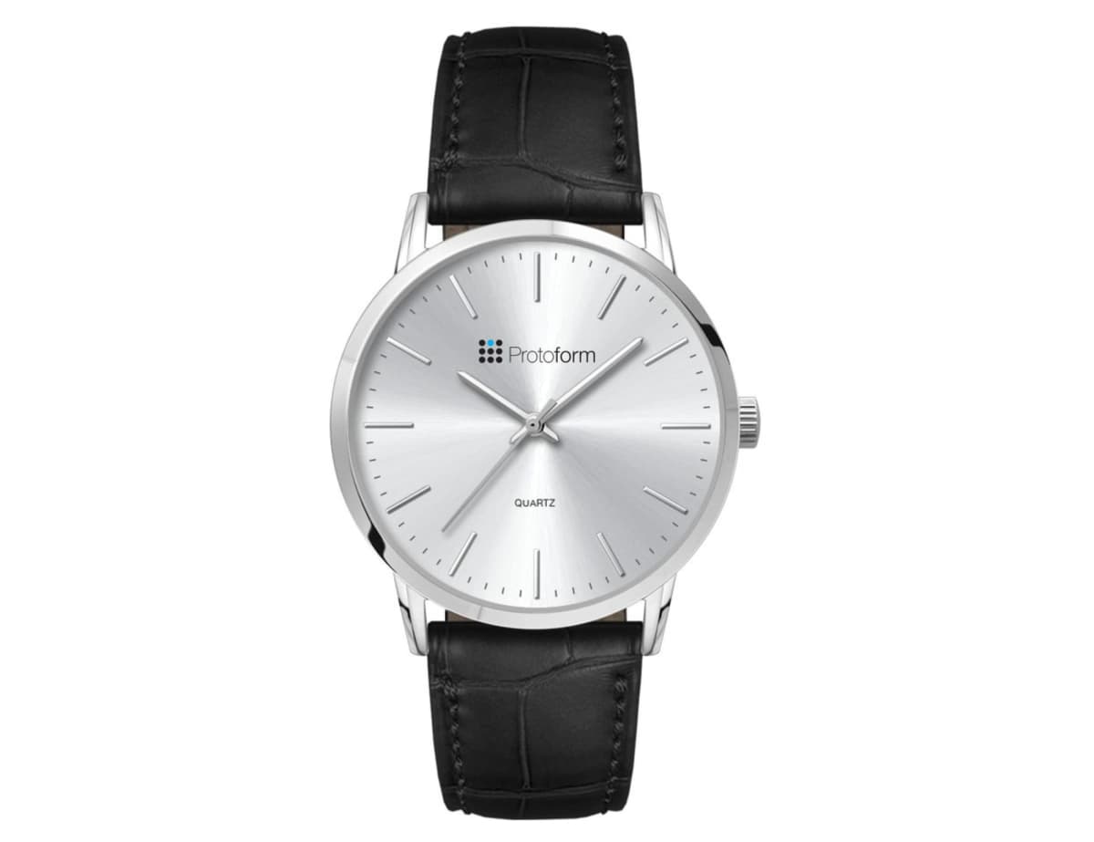 Mens Dress Watch, Leather Strap