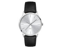 Mens Dress Watch, Leather Strap