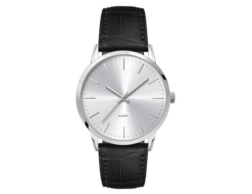 Mens Dress Watch, Leather Strap