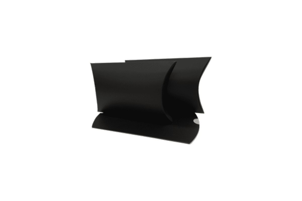 Small Matt Black Pillow Box