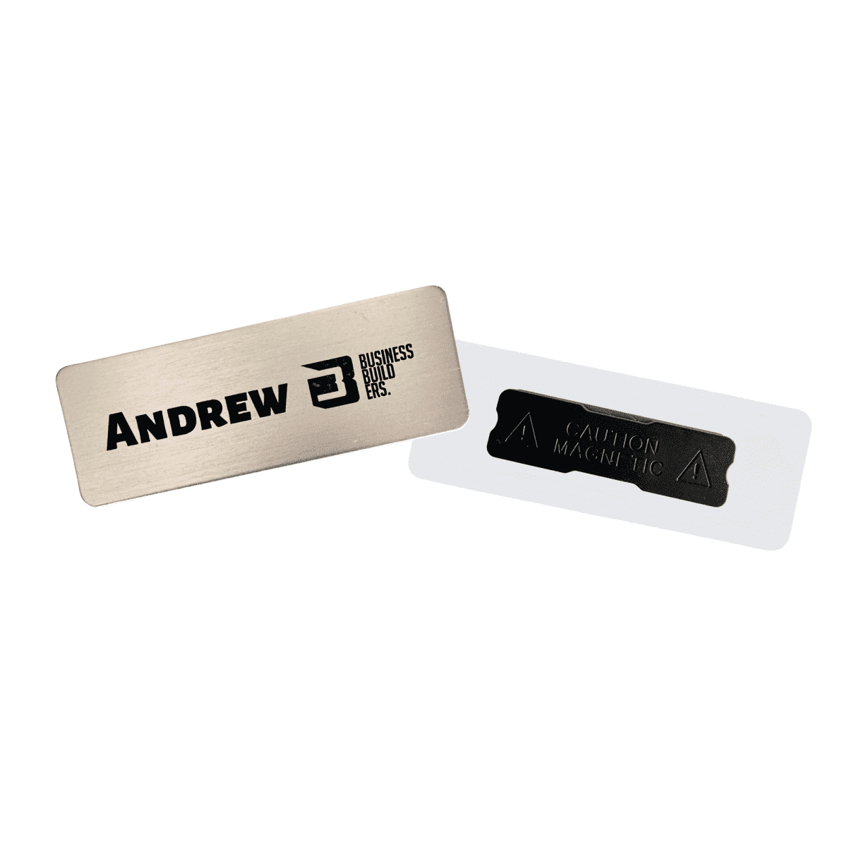 Metal Staff Badge Engraved 75mm x 27mm