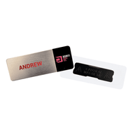 Metal Staff Badge Full Colour Print 75mm x 27mm