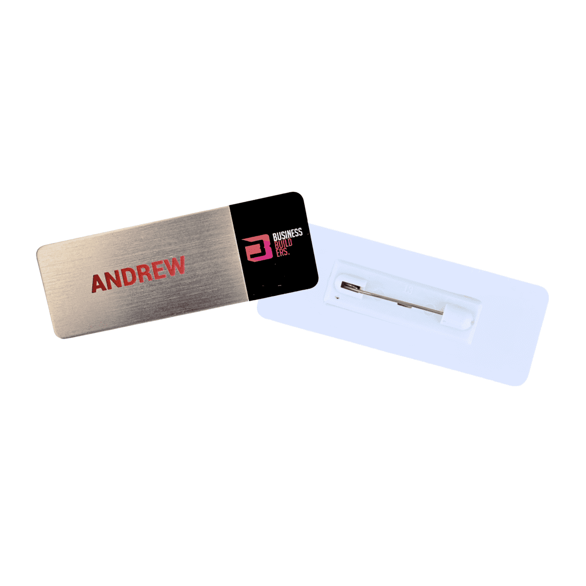 Metal Staff Badge Full Colour Print 75mm x 27mm