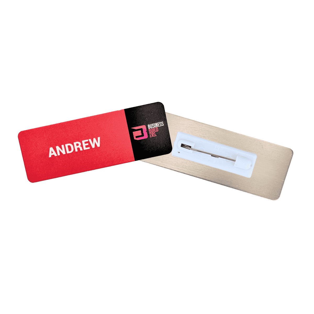 Metal Staff Badge Full Colour Print 75mm x 27mm