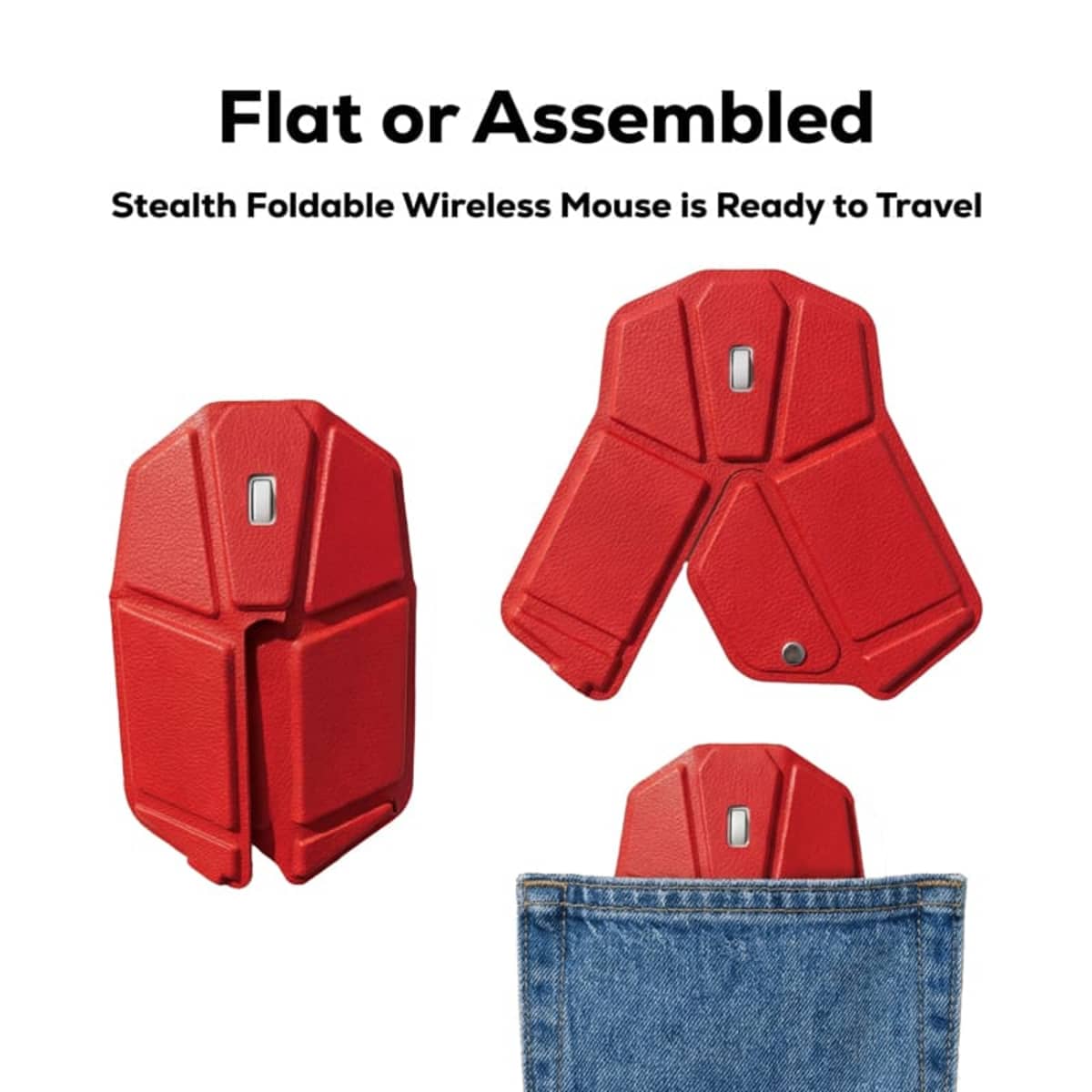 Stealth Foldable Wireless Mouse