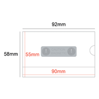 Business Size 90x55mm Rigid Card Holder Magnet
