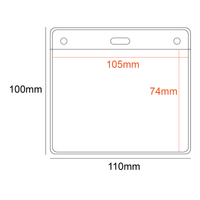 PVC Pocket Holder 105x74mm 1 Slot