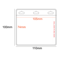 PVC Pocket Holder 105x74mm 2 Pocket 3 Slots