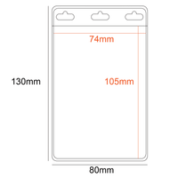 PVC Pocket Holder Portrait 74x105mm 3 Slots