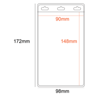 PVC Pocket Holder 90x148mm with 3 slots