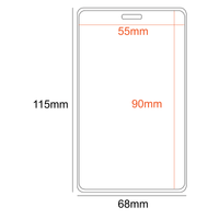 PVC Pocket Holder Portrait 90x55mm 1 Slot Heavy Duty