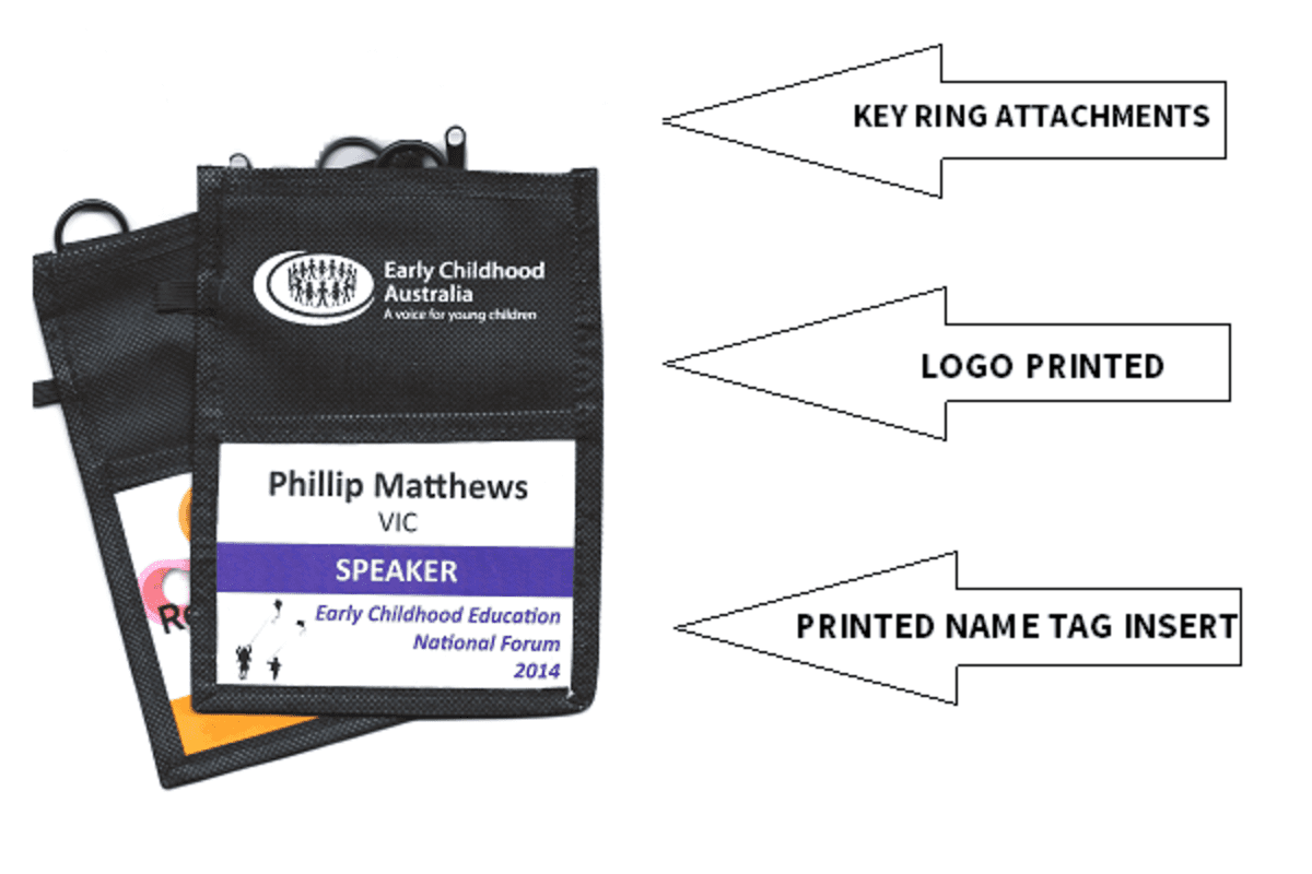 Neck Wallet PET - Fully produced with logo print and custom inserts