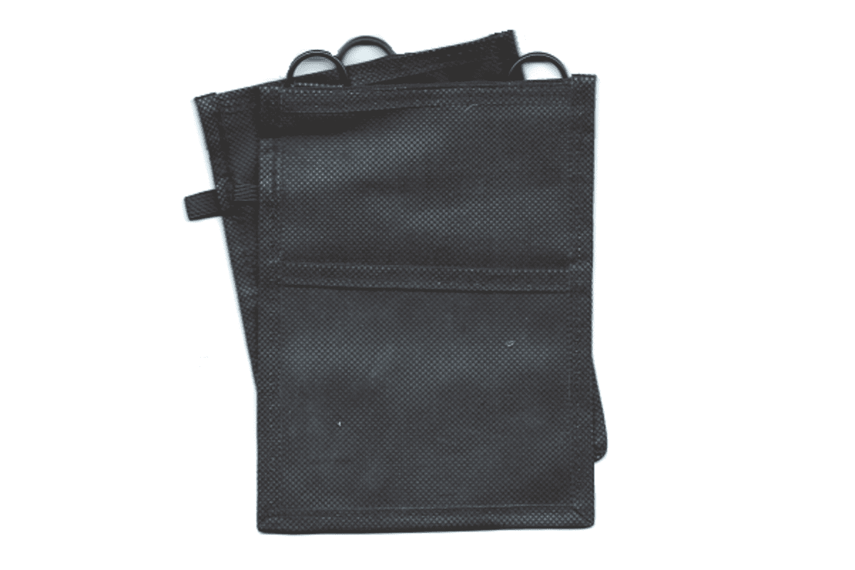 Neck Wallet PET Holder BLACK - No insert or logo print.