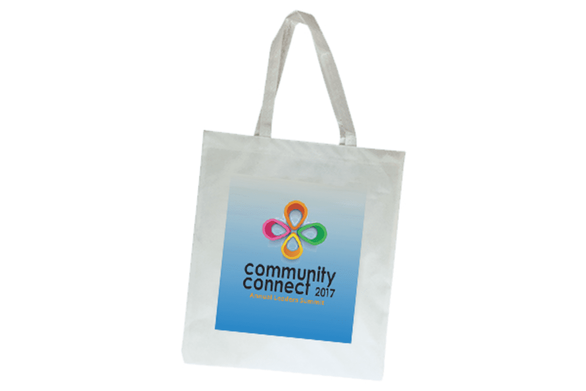 Sublimated Portrait Non-Woven Tote A4 Print