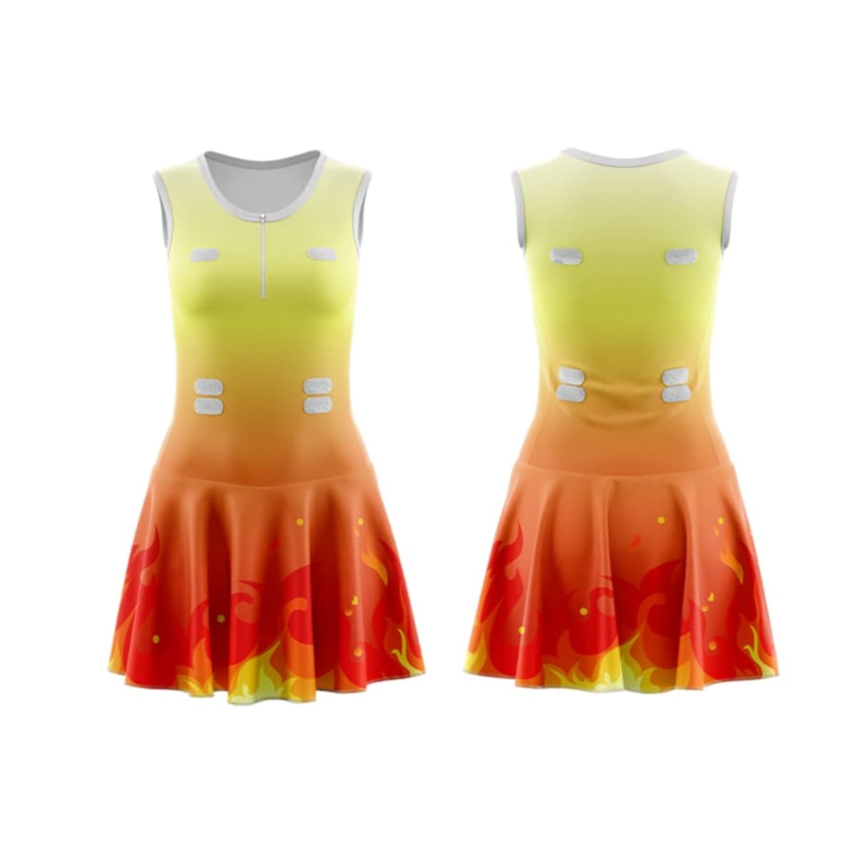 Womens Full-Skirt Netball Dress