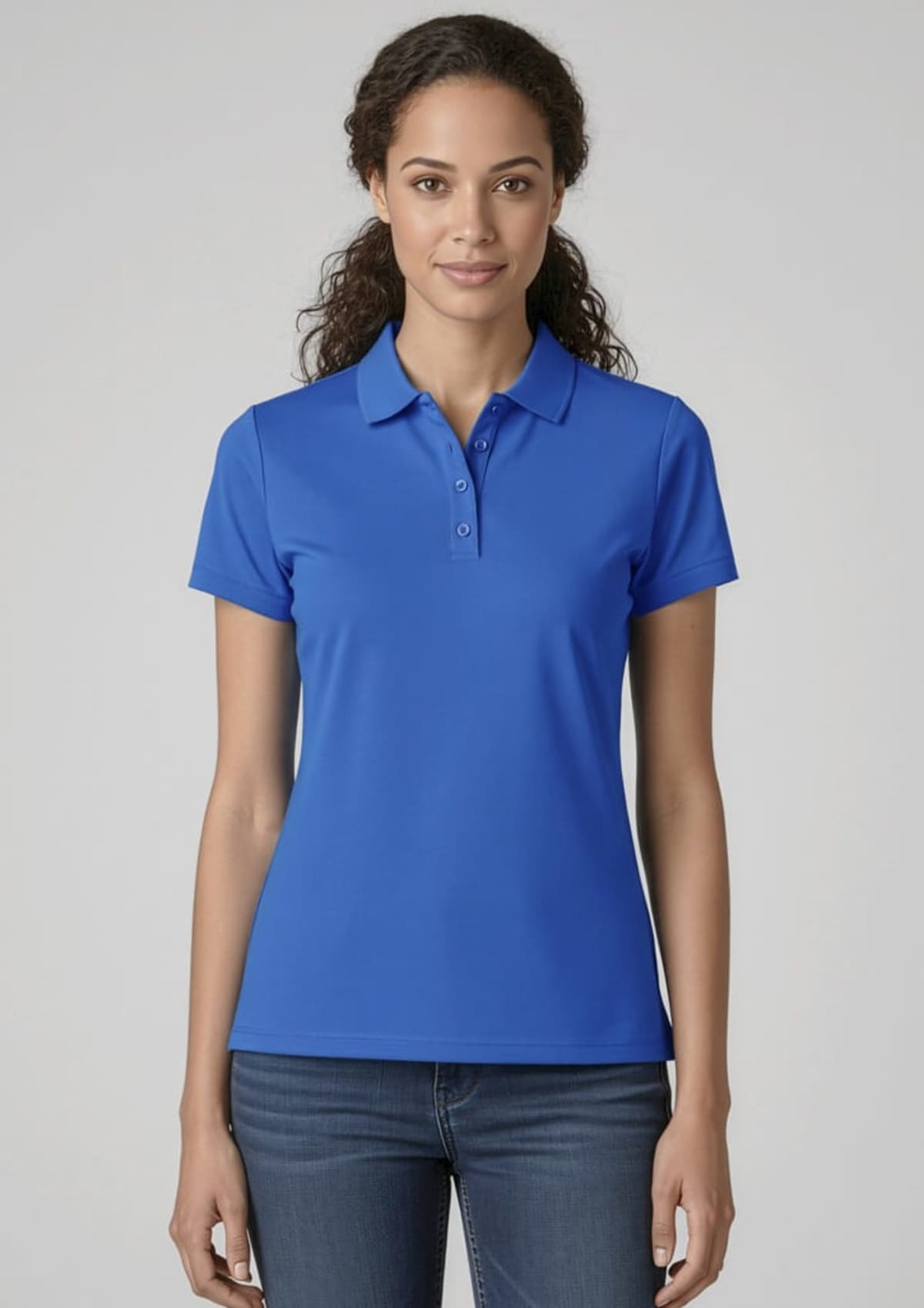 Womens Action Short Sleeve Polo