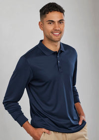 Mens Action Long Sleeve Polo