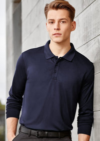 Mens Action Long Sleeve Polo