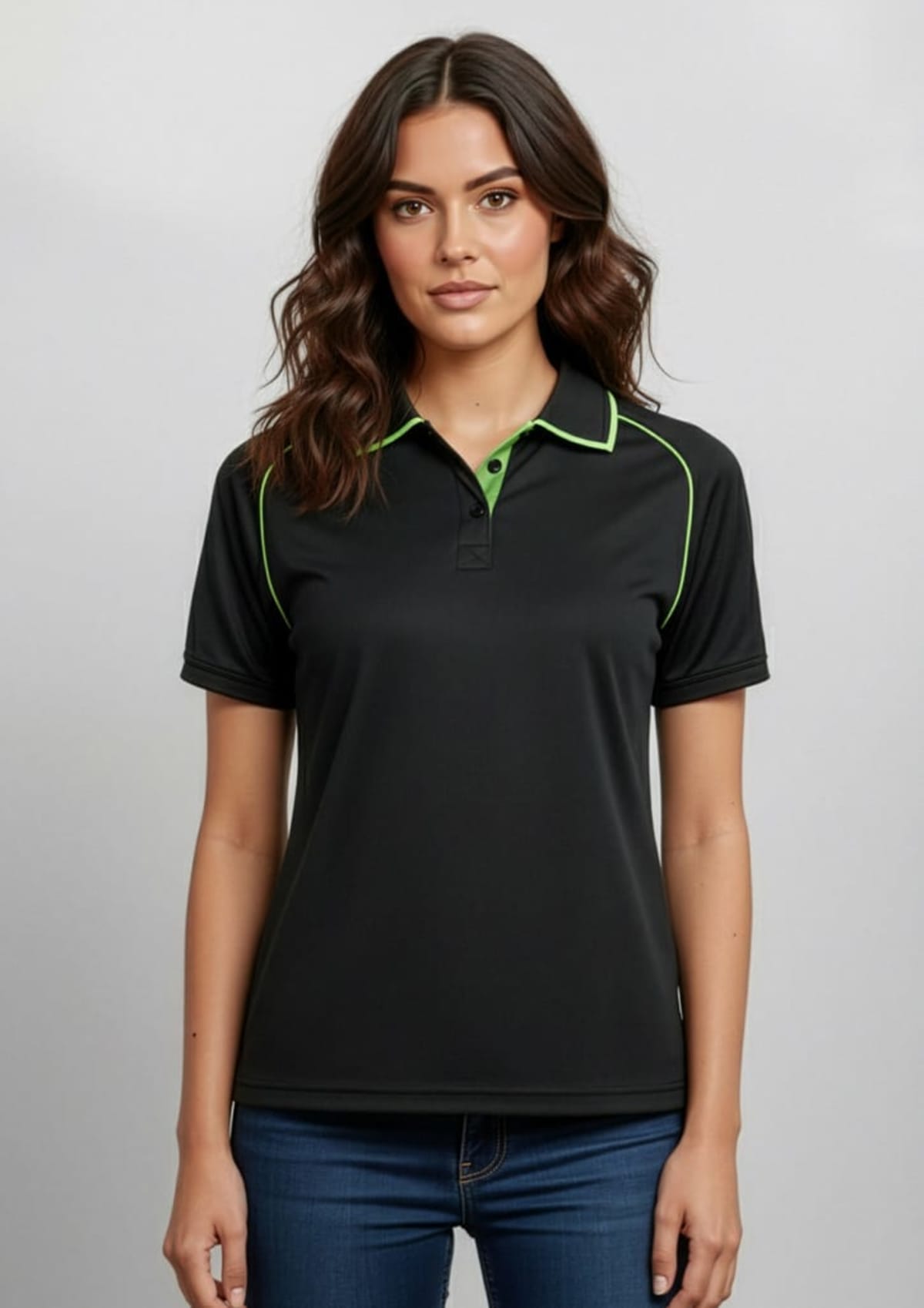 Womens Fusion Short Sleeve Polo