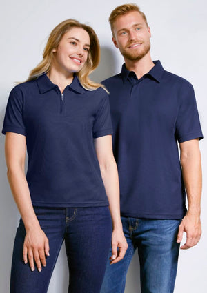 Mens Micro Waffle Short Sleeve Polo