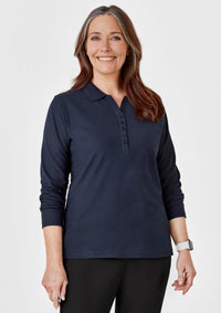 Womens Crew Long Sleeve Polo