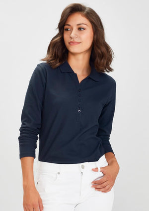 Womens Crew Long Sleeve Polo