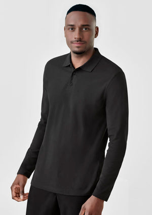Crew Mens Long Sleeve Polo