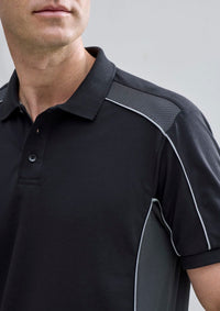 Unisex Grid Short Sleeve Polo