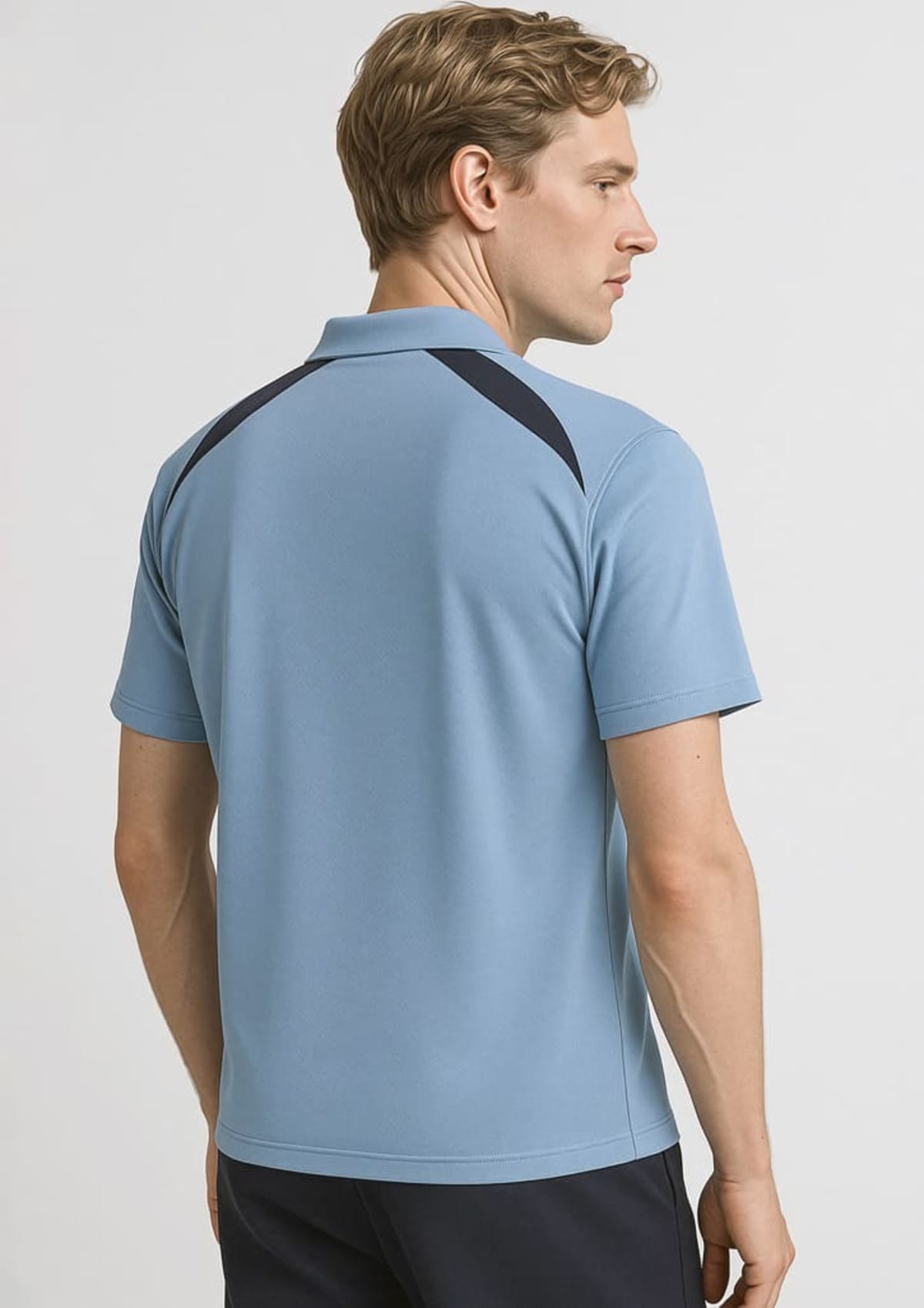 Mens Splice Short Sleeve Polo