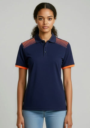 Womens Galaxy Short Sleeve Polo