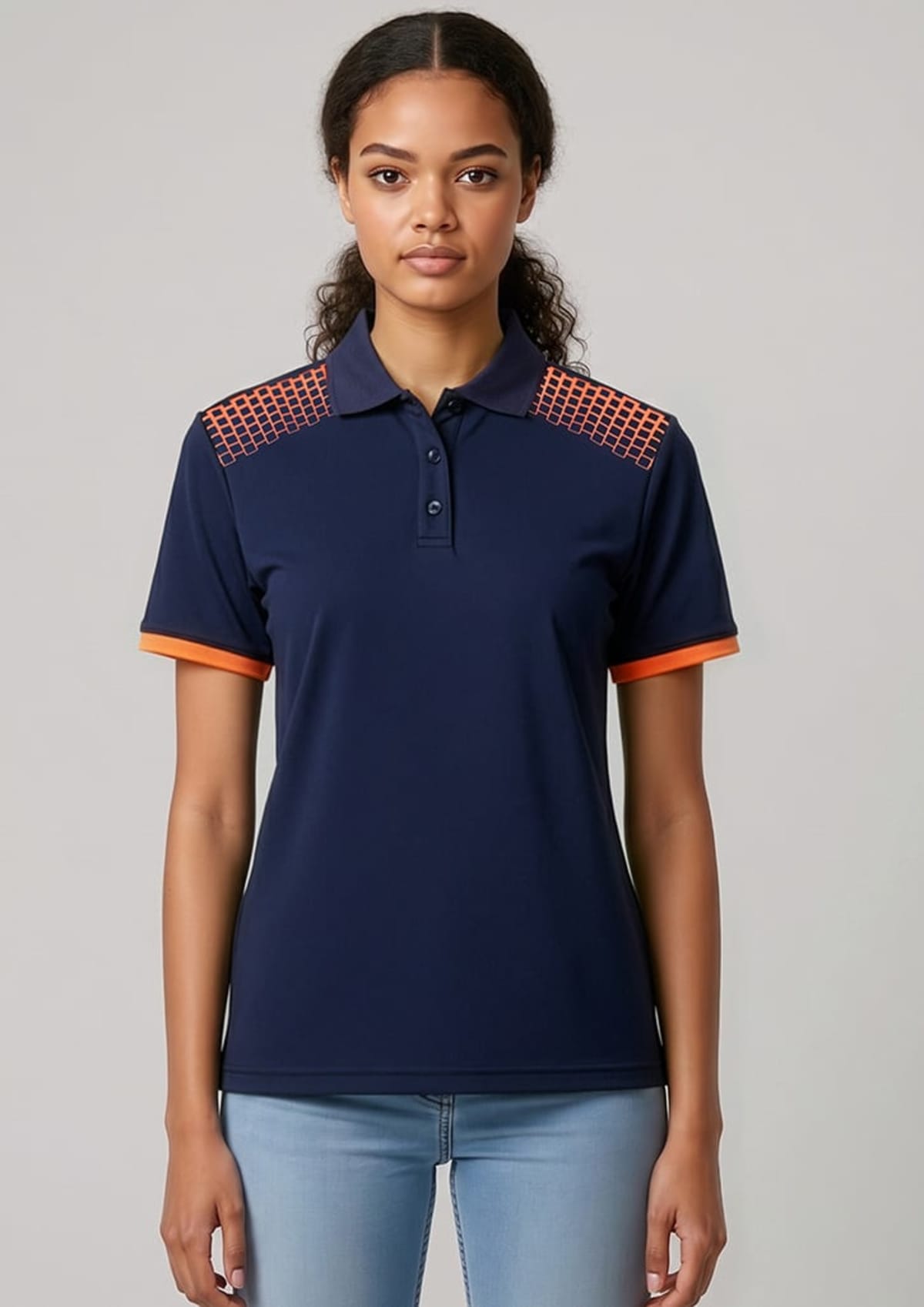 Galaxy Womens Short Sleeve Polo