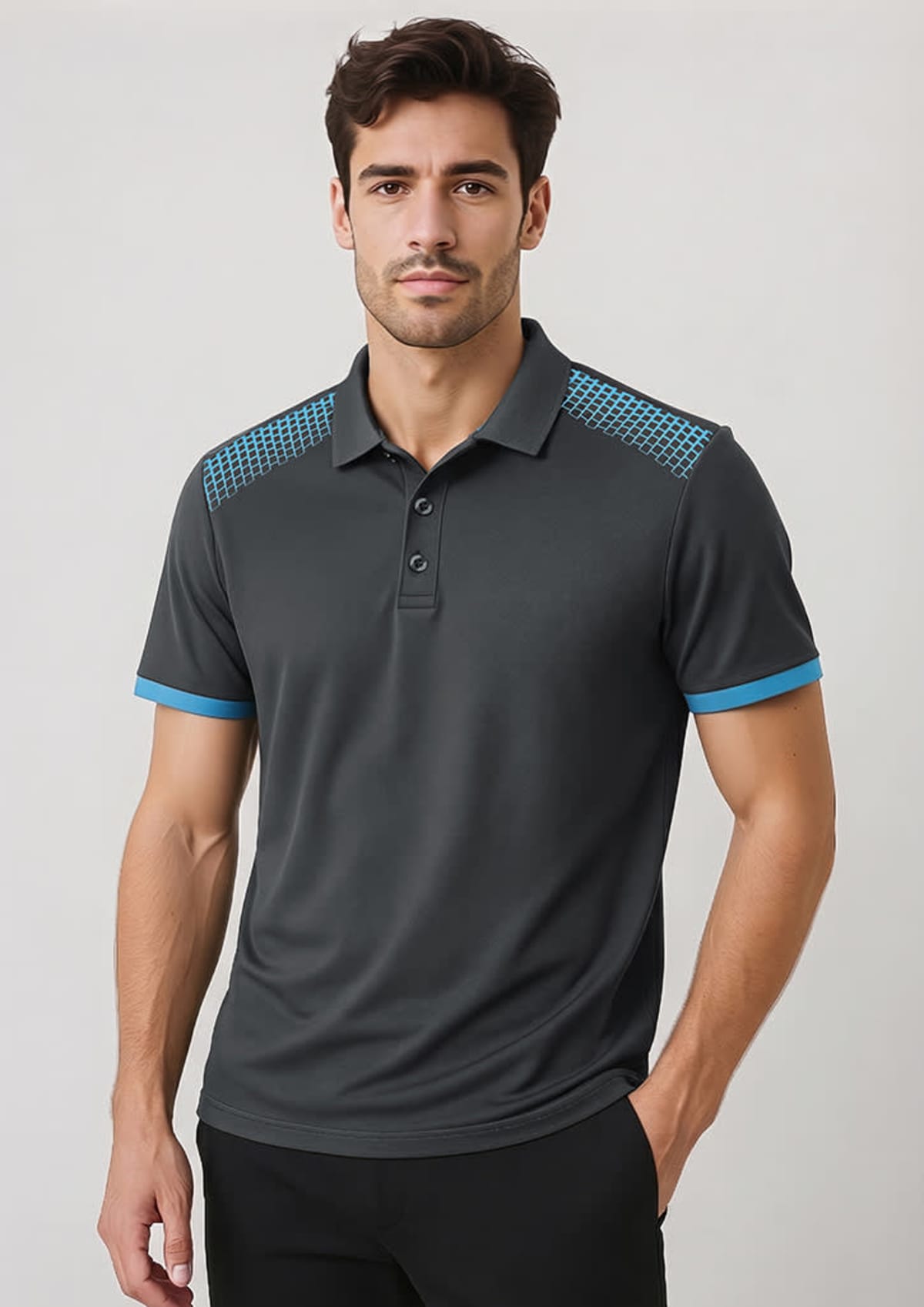 Galaxy Mens Short Sleeve Polo