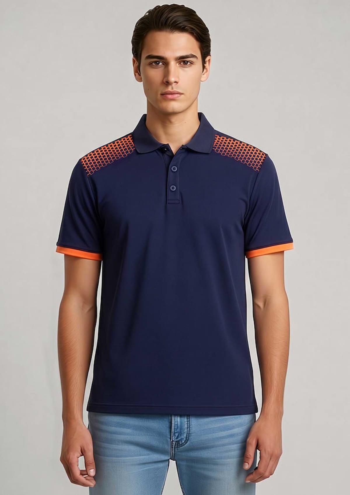 Galaxy Mens Short Sleeve Polo