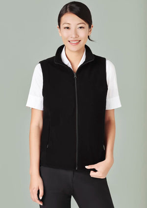 Womens Plain Micro Fleece Vest